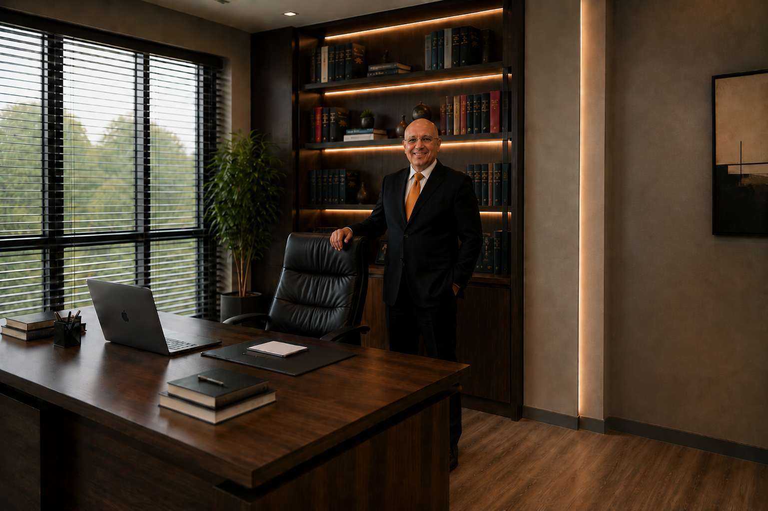 Dr. Paulo Botafogo em seu escritório de advocacia